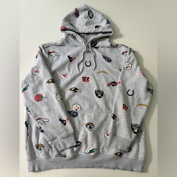 H&M NFL TEAM Print Hoodie Sweatshirt AFC Teams Size XL - Picture 1 of 8